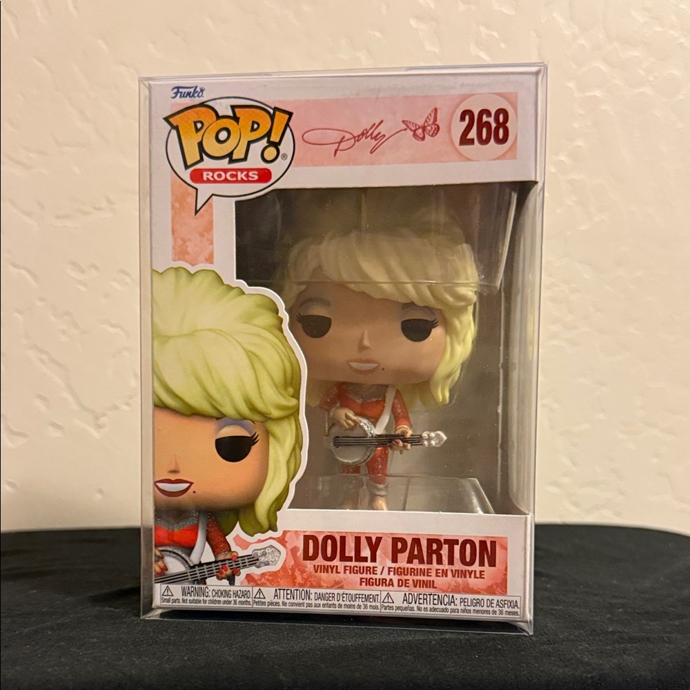 Funko Pop! Rocks Figure with Blonde Hair and Red Outfit